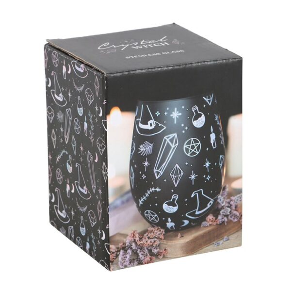Crystal Witch Print Stemless Glass - Image 5