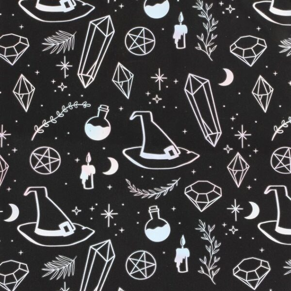 Crystal Witch Print Polycotton Tote Bag - Image 3