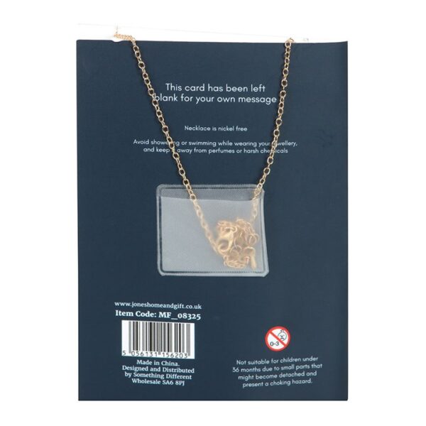 Night Owl Necklace Greeting Card - Image 3