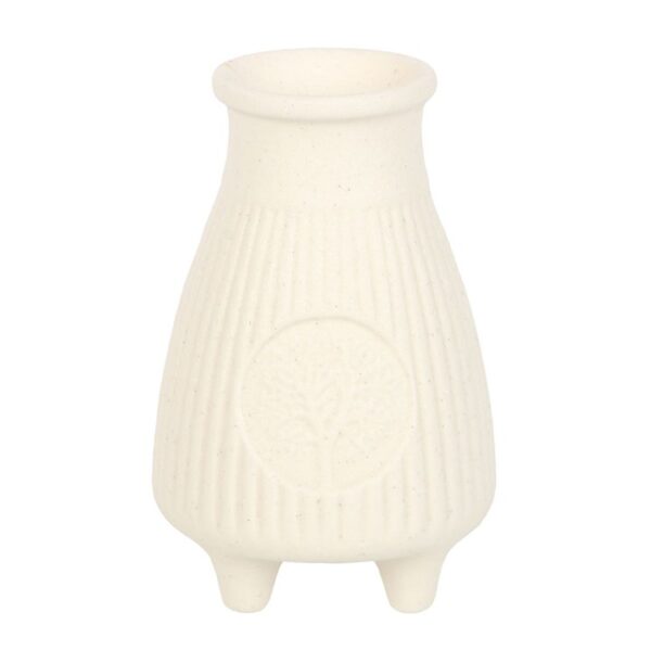 Cream Ribbed Palo Santo Brick Burner - Image 3