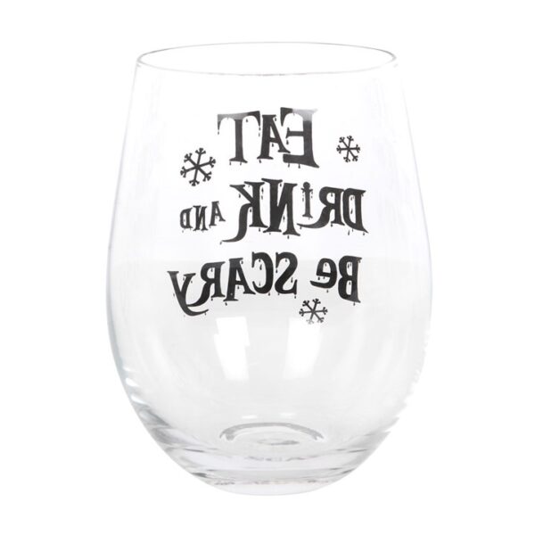 Eat, Drink & Be Scary Stemless Glass - Image 2