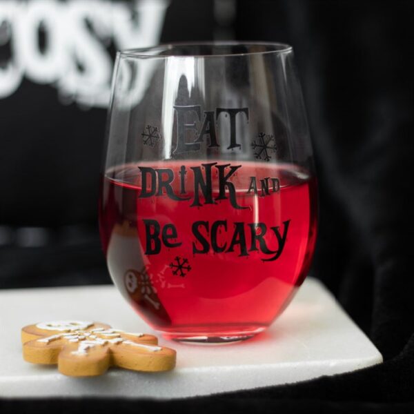 Eat, Drink & Be Scary Stemless Glass - Image 4
