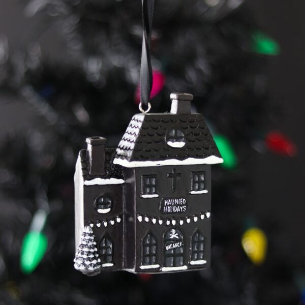 Haunted Holiday House Resin Christmas Decoration - Image 4