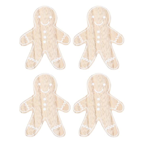 Gingerbread Man Coaster Set