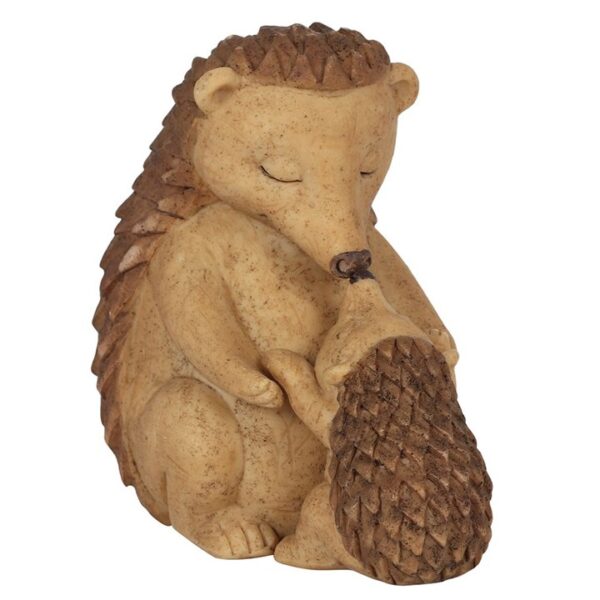 Happy Hoglet Mother and Baby Hedgehog Ornament - Image 2