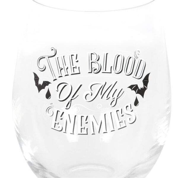 Blood Of My Enemies Stemless Wine Glass - Image 3
