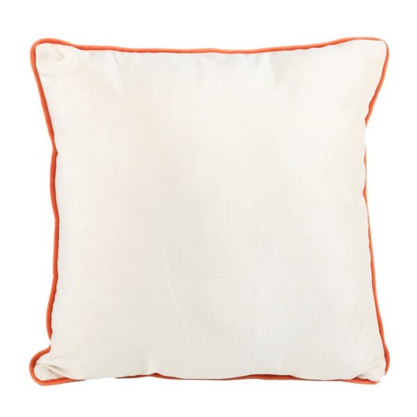 35cm Square Spooky Cat and Pumpkin Print Cushion - Image 2