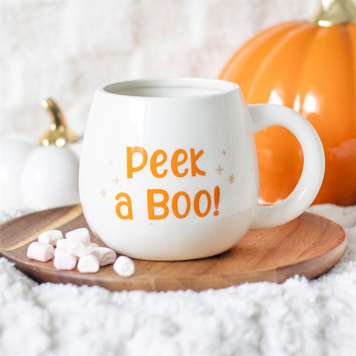 Peek a Boo Halloween mug