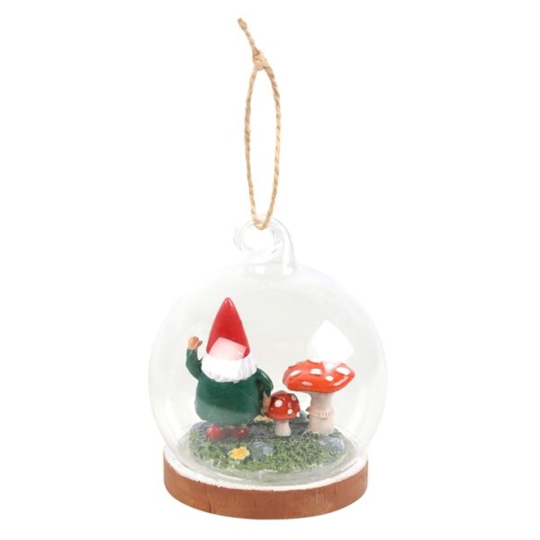 Gnome Glass Dome Hanging Decoration - Image 3