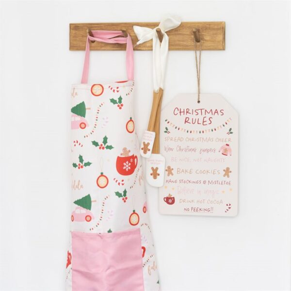 Sugarplum Fun Christmas Print Apron - Image 4