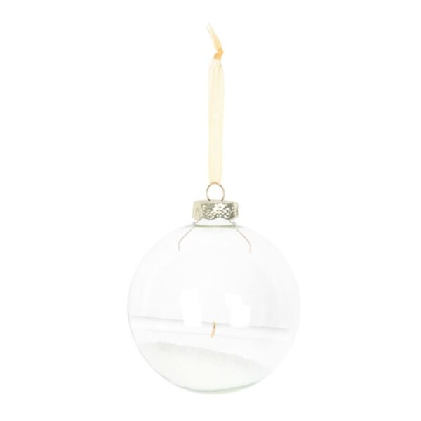Christmas Wish Hanging Glass Bauble - Image 2
