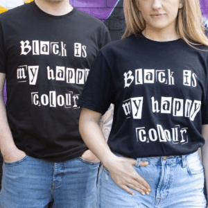 Black is My Happy Colour Unisex T-shirt Size L