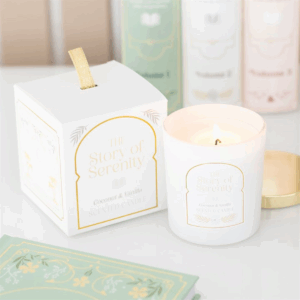 The Story of Serenity Coconut & Vanilla Candle