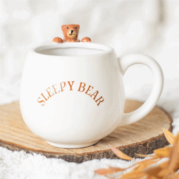 Sleepy Bear Rounded Mug