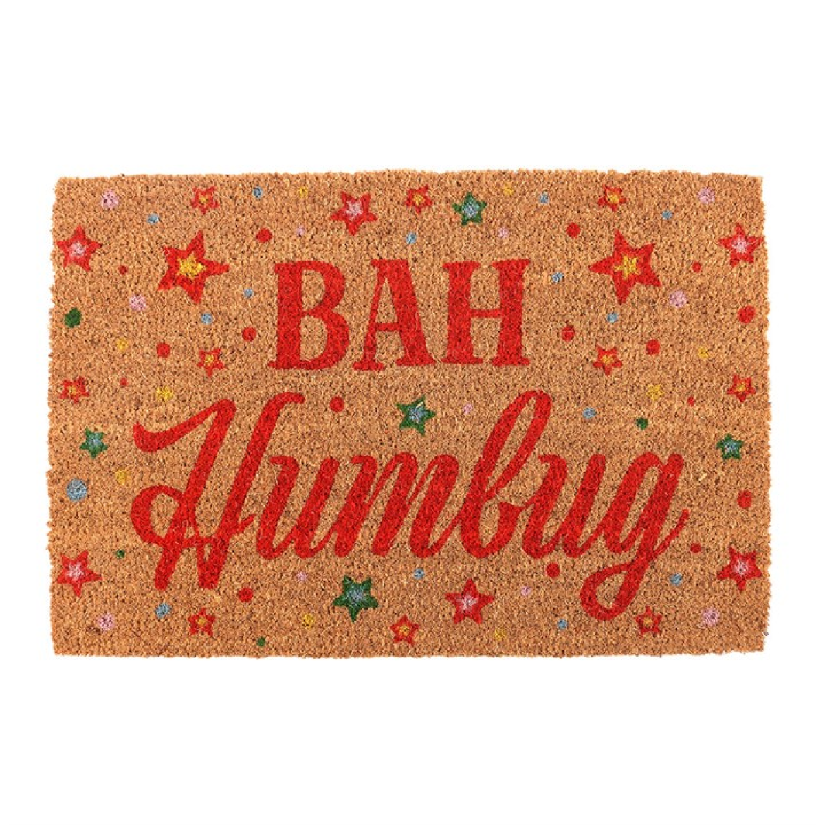 Natural Bah Humbug Christmas Doormat - Image 2