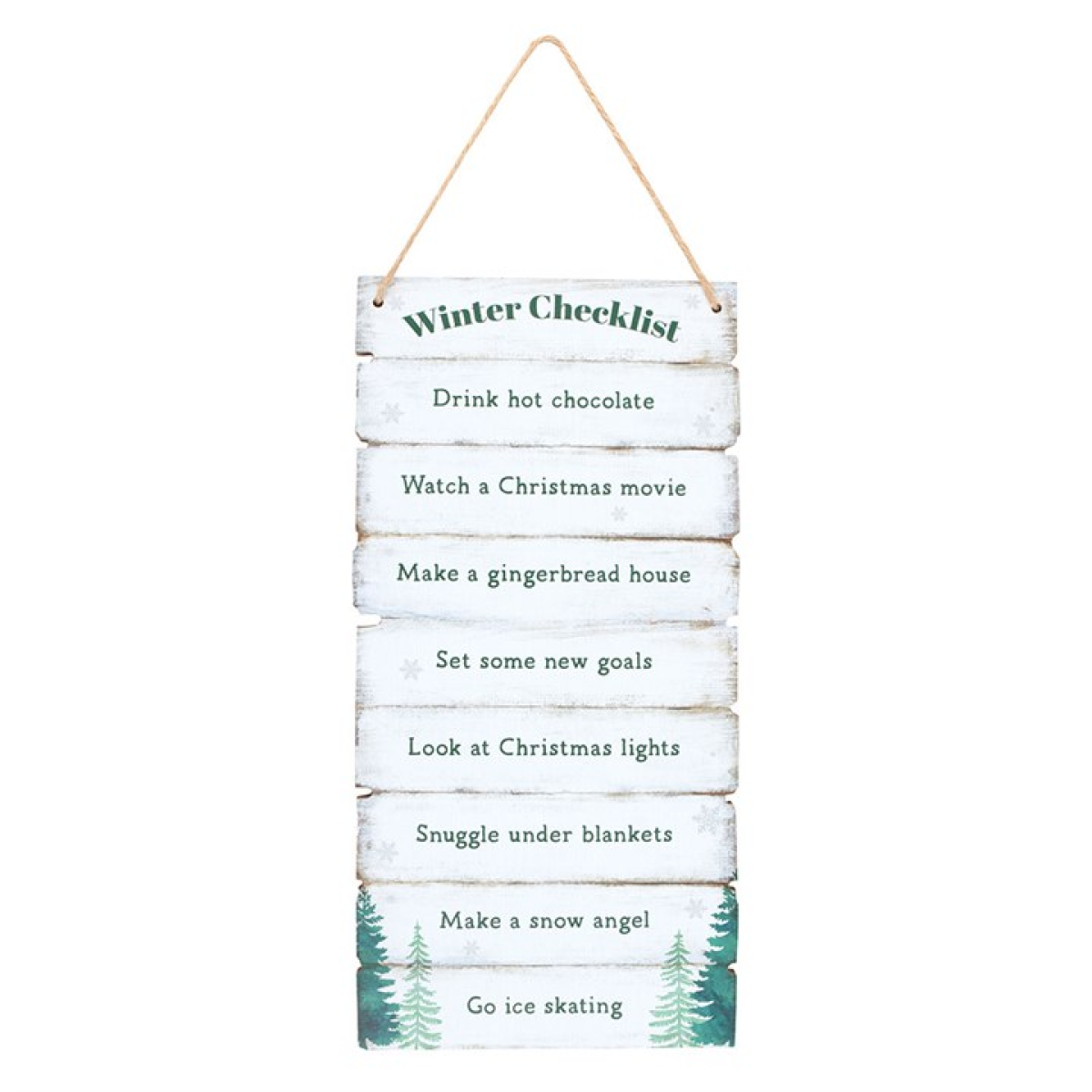 Winter Wonderland Checklist Hanging Sign - Image 2