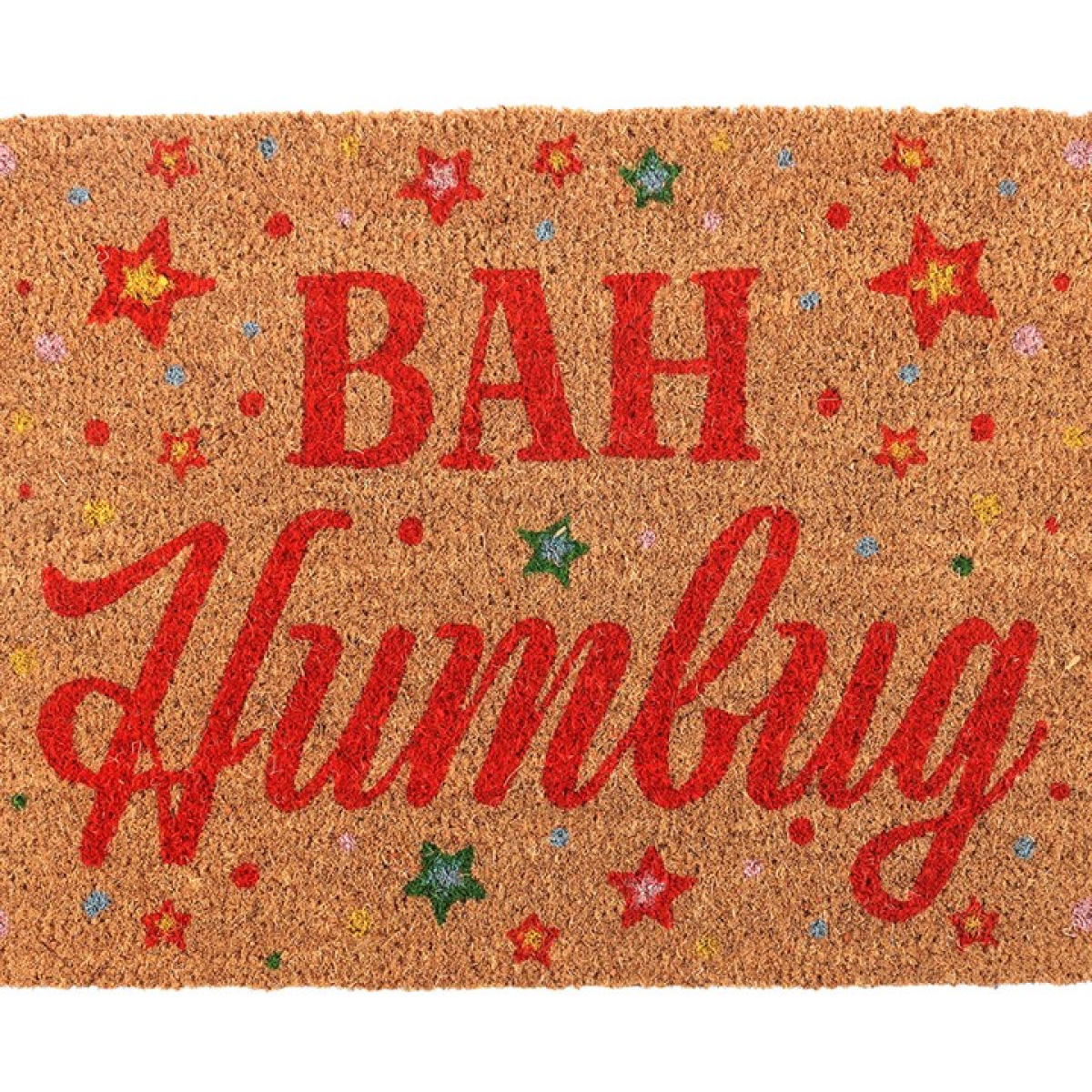 Natural Bah Humbug Christmas Doormat - Image 3