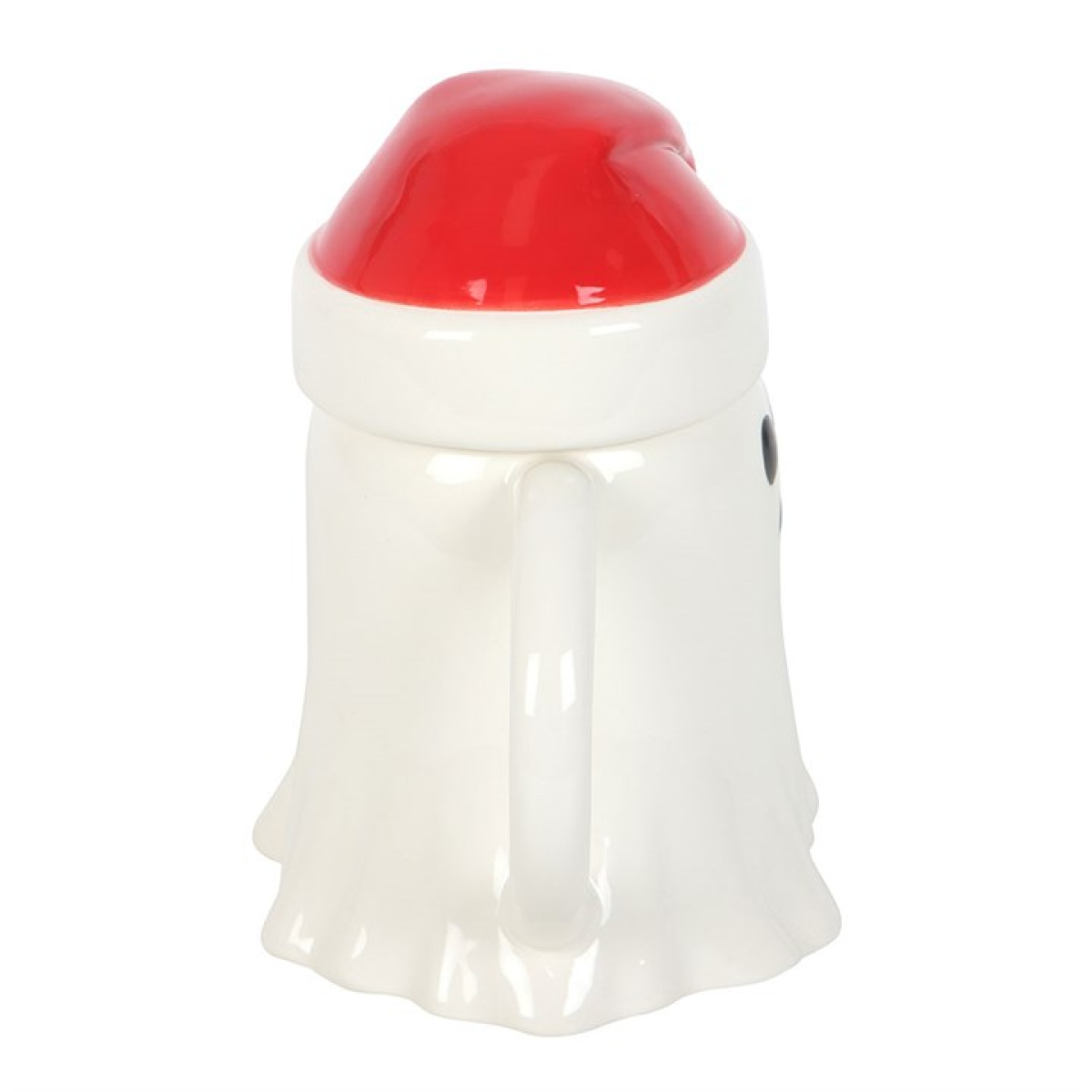 Ghost Shaped Mug with Santa Hat Lid - Image 4