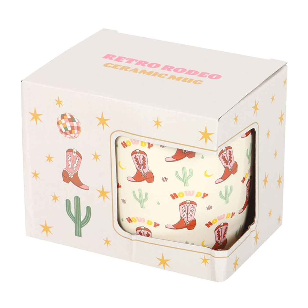 Howdy Cowboy Boot Print Mug - Image 5