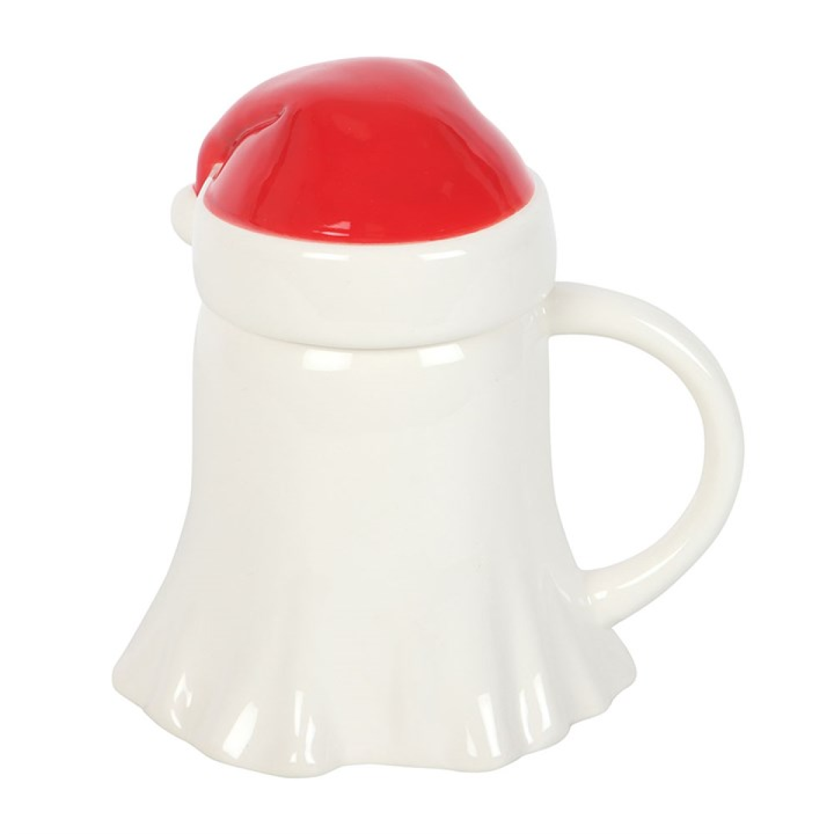 Ghost Shaped Mug with Santa Hat Lid - Image 5