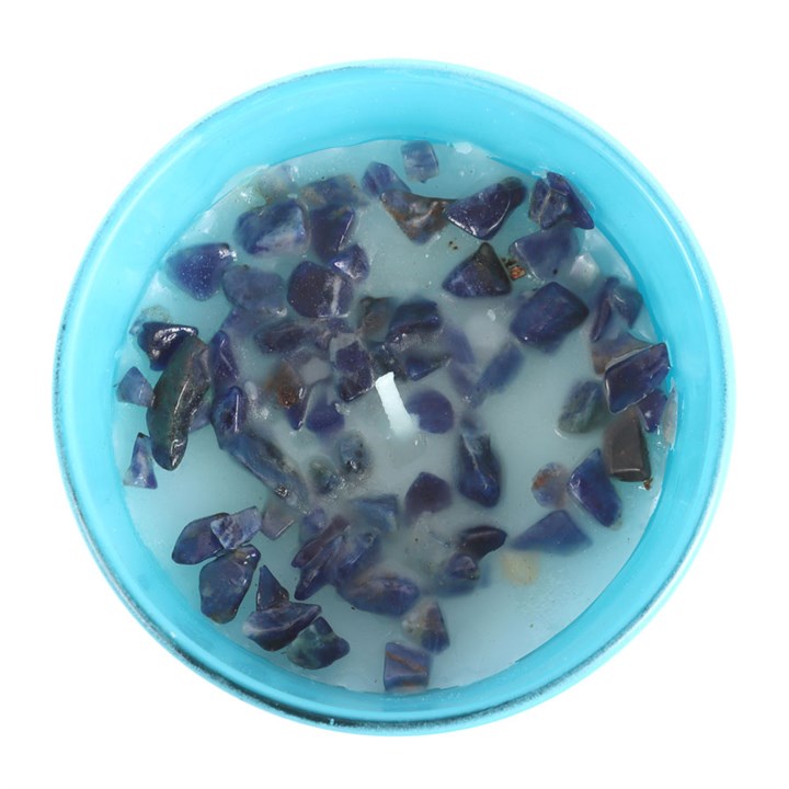 Pisces Gardenia Gemstone Zodiac Candle - Image 3