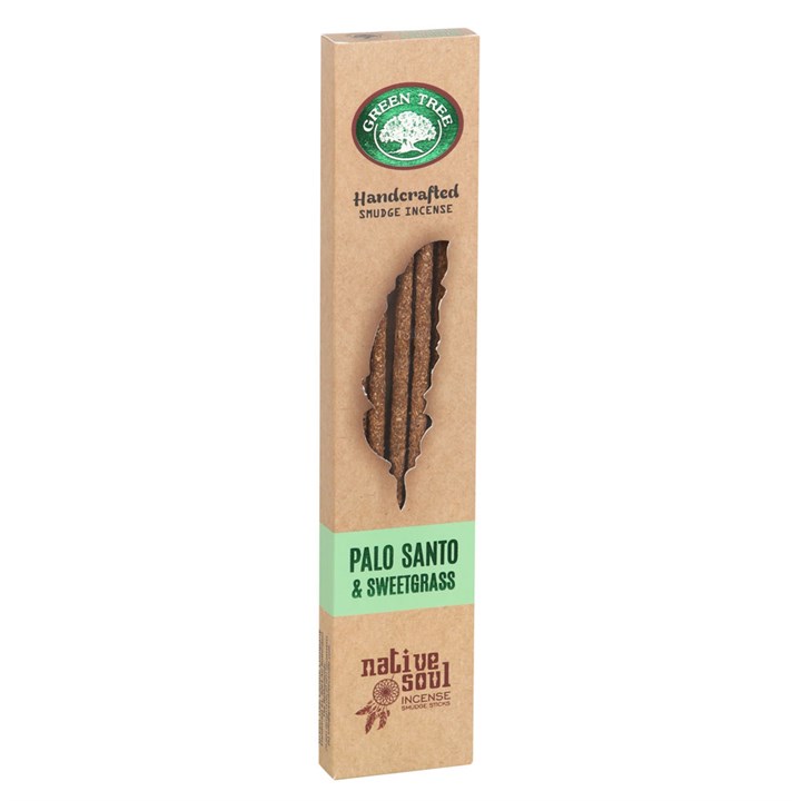 Set of 12 Palo Santo & Sweet Grass Smudge Incense Sticks - Image 3