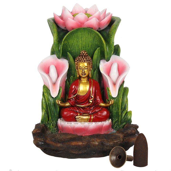 Colourful Buddha Backflow Incense Burner - Image 3