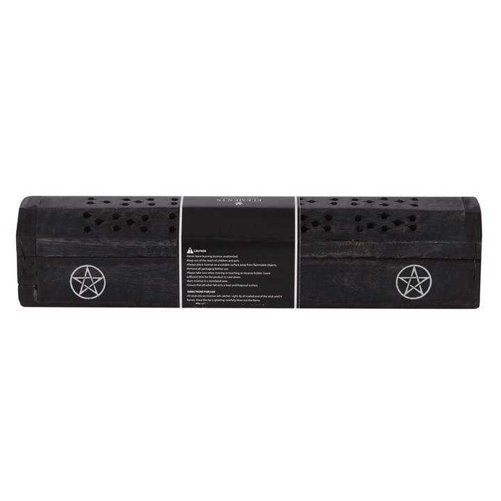 Pentagram Wooden Black Pepper Incense Box Set - Image 2