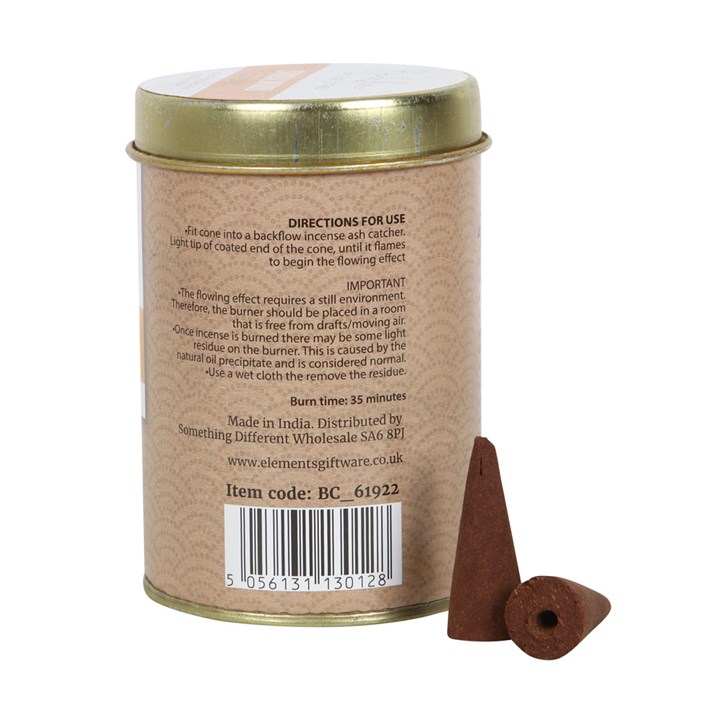 6 Tins of Elements Sandalwood Jumbo Backflow Cones - Image 3