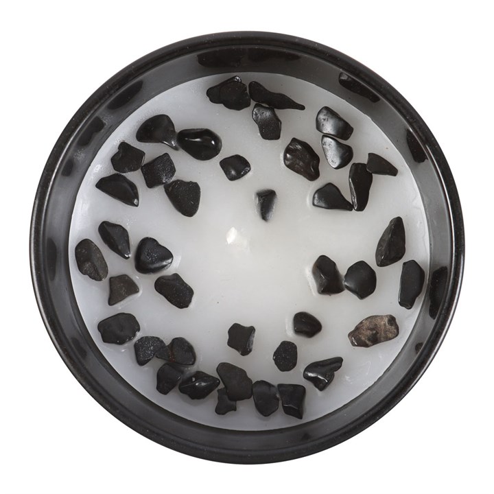Scorpio Black Oudh Gemstone Zodiac Candle - Image 2
