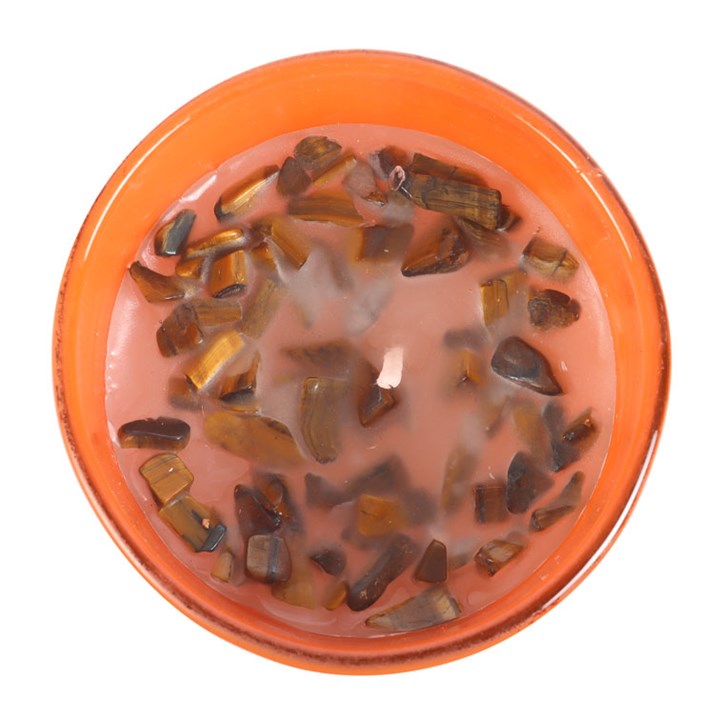 Capricorn Sandalwood & Jasmine Gemstone Zodiac Candle - Image 3