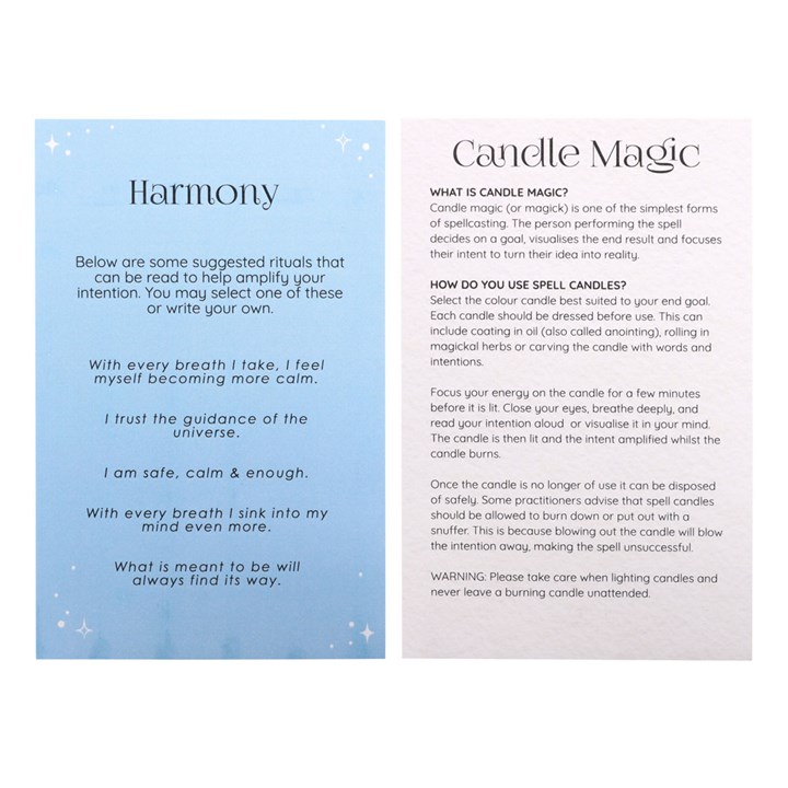 Pack of 12 Harmony Spell Candles - Image 4