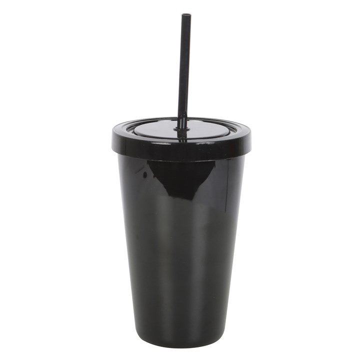 Goth Juice Plastic Tumbler with Straw - Image 2