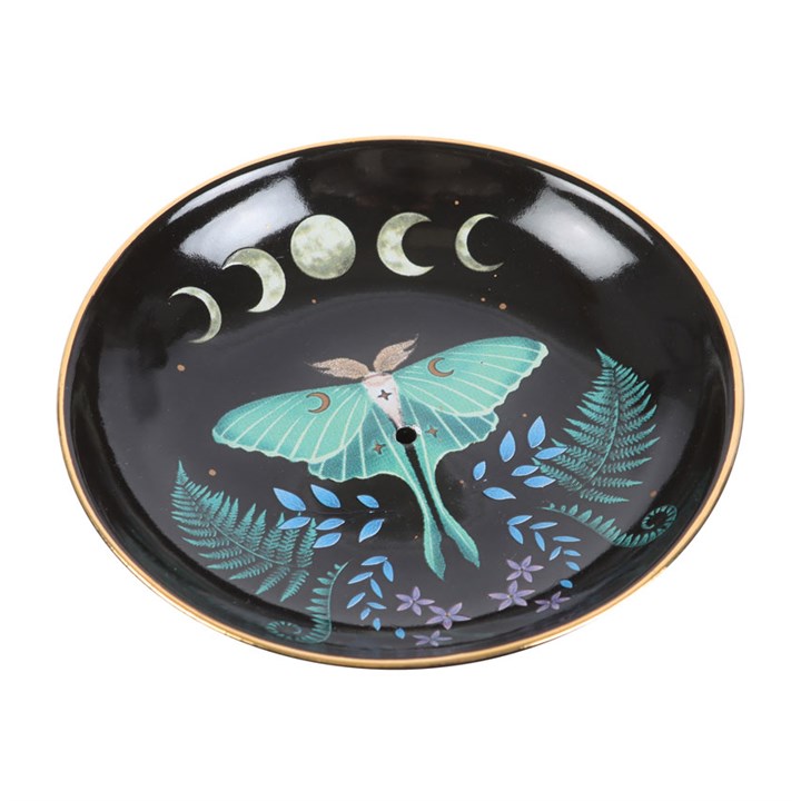 Luna Moth Ceramic Incense Plate - Image 3