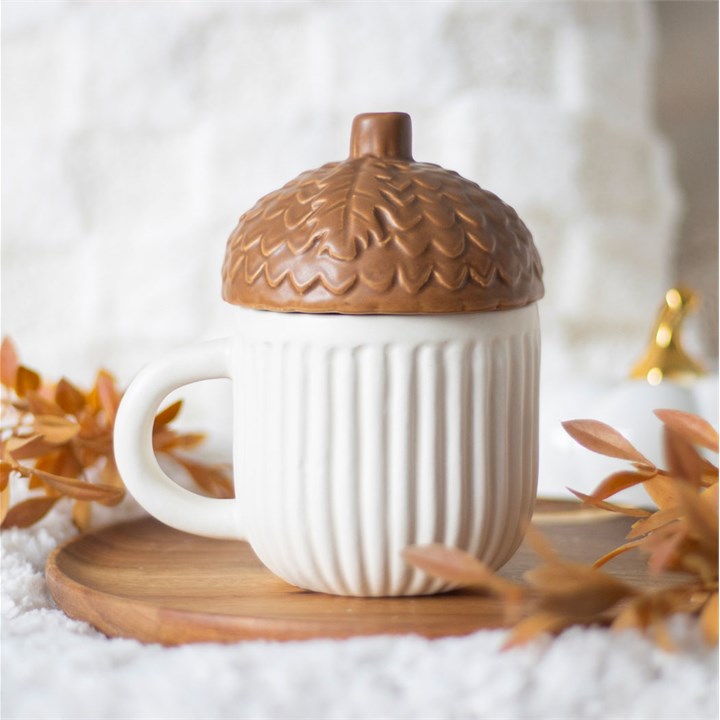 Autumn Acorn Shaped Mug - Image 6