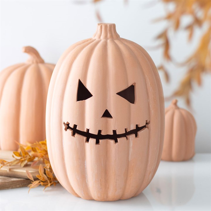 30cm Terracotta Pumpkin Ornament - Image 5