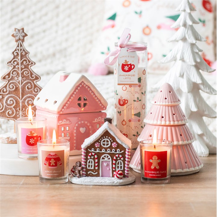 Pink Gingerbread House Incense Cone Burner - Image 6