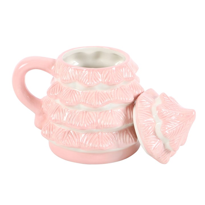 Pink Christmas Tree Shaped Mug - Image 3