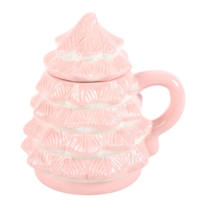 Pink Christmas Tree Shaped Mug - Image 5