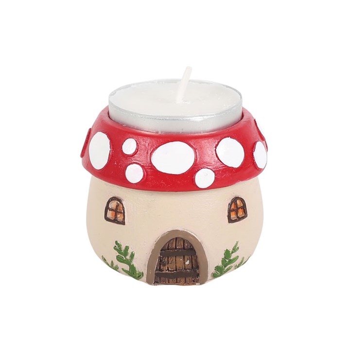 Mushroom House Resin Tealight Holder - Image 2