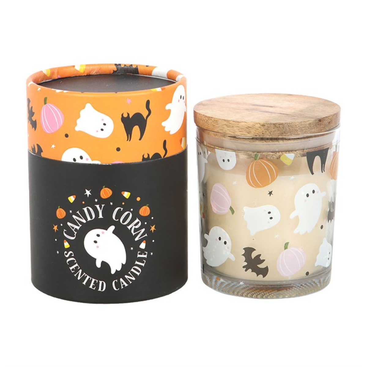Sweet and Spooky Candy Corn Candle - Image 2