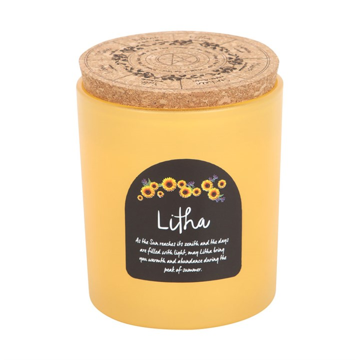 Litha Wildflower Wheel of the Year Candle - Image 2