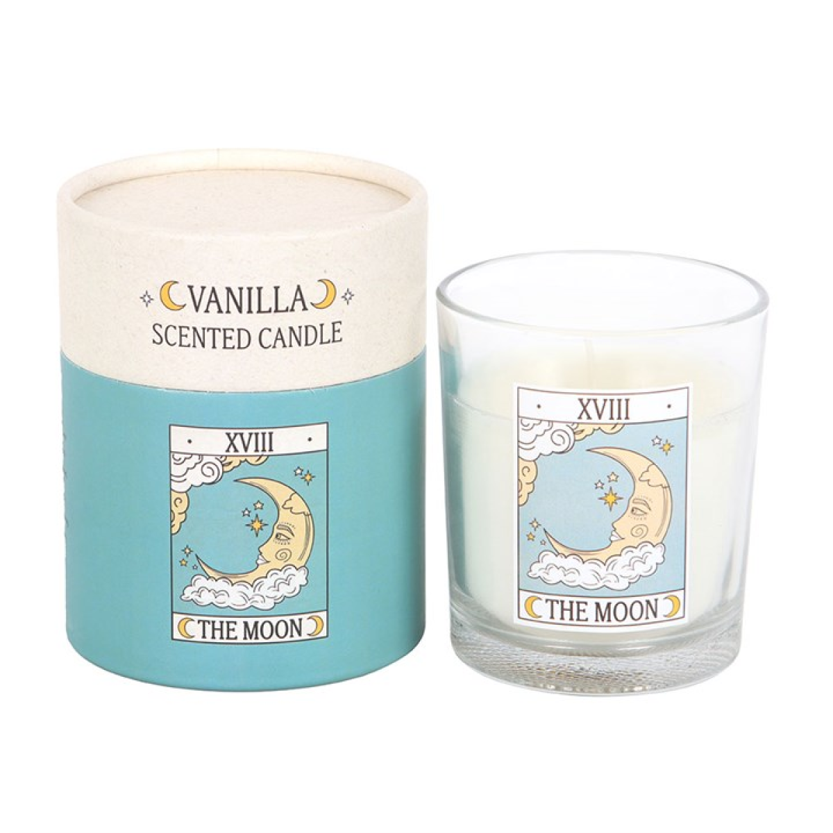 The Moon Vintage Tarot Vanilla Candle - Image 2
