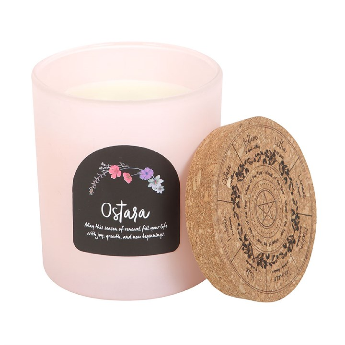 Ostara Fresh Linen Wheel of the Year Candle - Image 3
