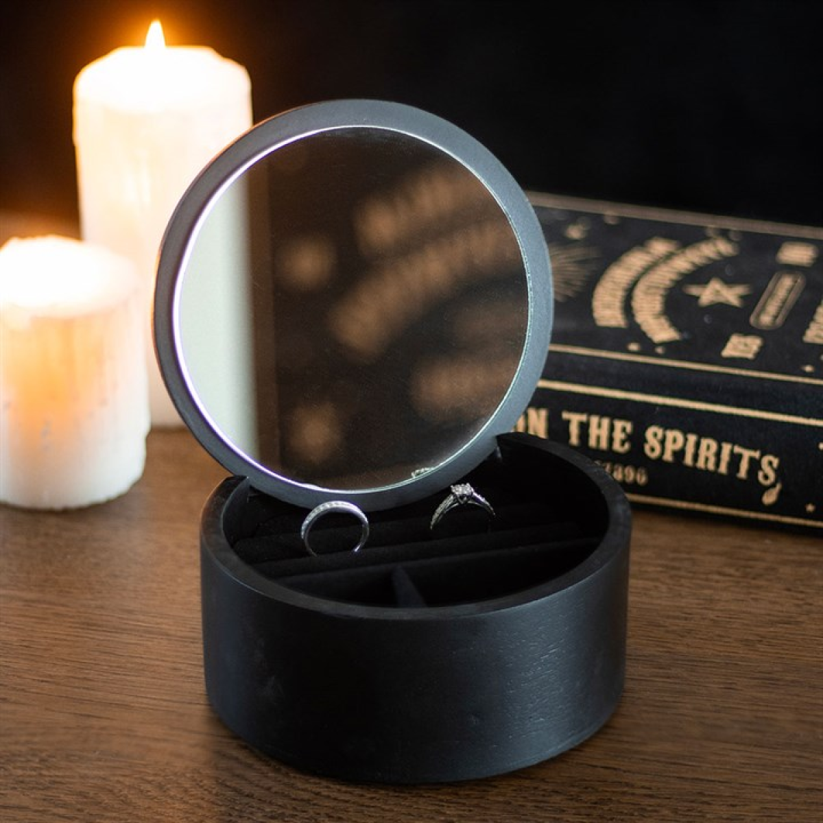 Black Talking Board Jewellery Box - Image 3