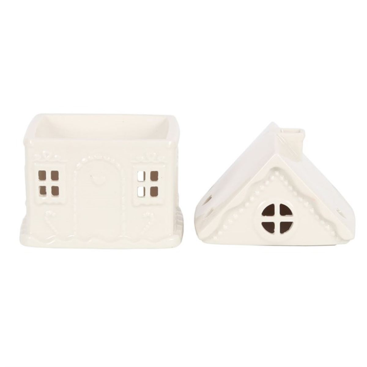 White Gingerbread House Oil Burner - Image 4