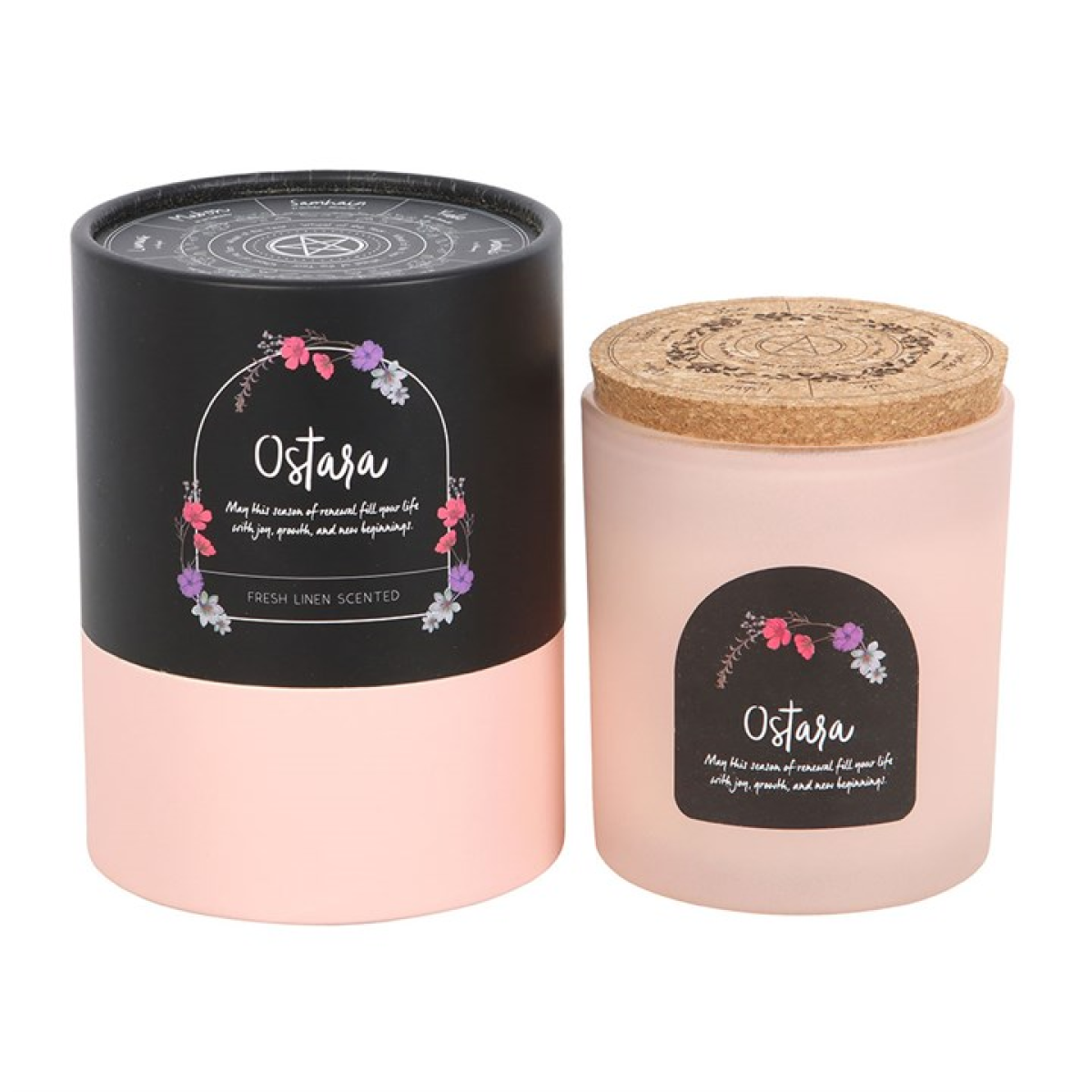 Ostara Fresh Linen Wheel of the Year Candle - Image 4
