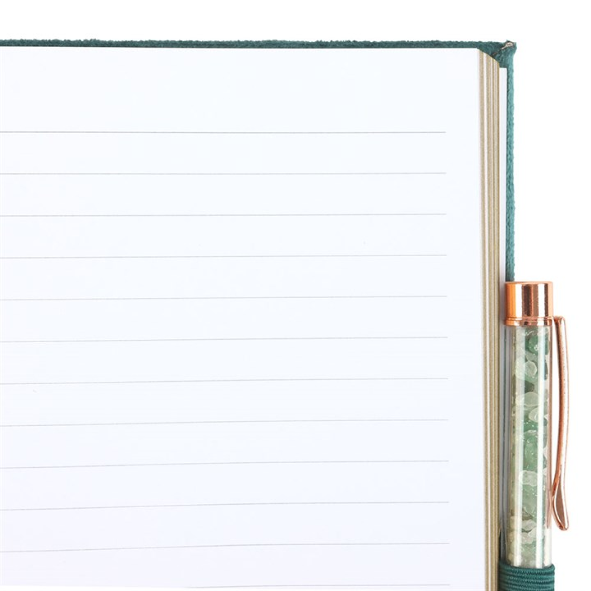 Book of Abundance Journal with Green Aventurine Crystal Pen - Image 5