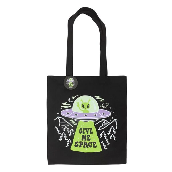 Give Me Space Alien UFO Tote Bag - Candles, Incense and Gifts
