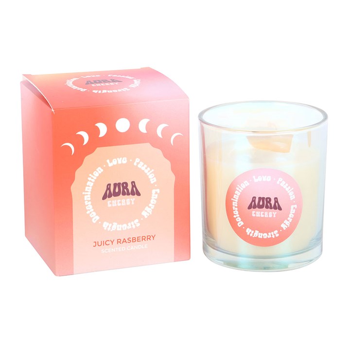 Aura Energy Juicy Raspberry Iridescent Candle - Image 2